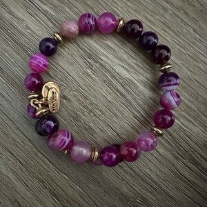 Alex and Ani purple beaded wrap